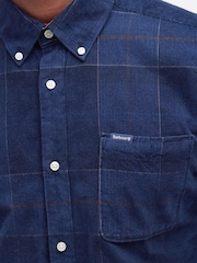Barbour® Navy Blair Tartan Cord Shirt - Image 7 of 9
