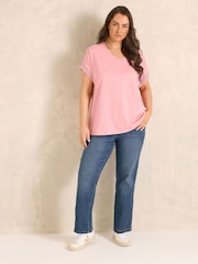 Evans Blue Straight Leg Denim Jeans - Image 3 of 5