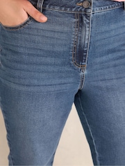 Evans Blue Straight Leg Denim Jeans - Image 4 of 5