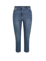 Evans Blue Straight Leg Denim Jeans - Image 5 of 5