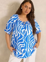 Evans Blue Airflow Boho Top - Image 1 of 5