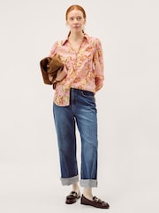 بلوزة بطبعة موردة تشكيلة Isabella من Monsoon - صورة 1 من 5