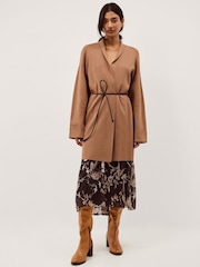 Monsoon Brown Saskia Tie Front Cardigan - Image 2 of 5
