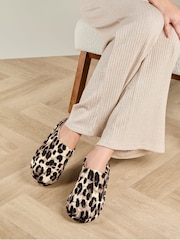 Totes Animal Isotoner Animal Swept Back Mule Slippers - Image 1 of 4