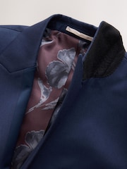 bleu vif - Slim Fit Satin Lapel Insert Tuxedo Suit Jacket - Image 11 de 13