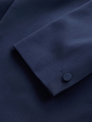 bleu vif - Slim Fit Satin Lapel Insert Tuxedo Suit Jacket - Image 9 de 13