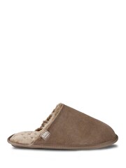 Totes Brown Isotoner Real Suede Mules - Image 2 of 4