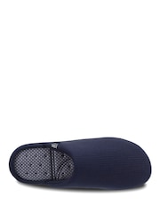 Totes Blue Isotoner Ribbed Mule Slippers - Image 3 of 4