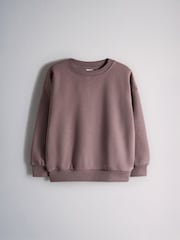 The Set 4 Pack Relaxed Crew Neck Sweatshirts Cream/Light Green/Dark Green Ditsy/Purple - Image 4 of 7