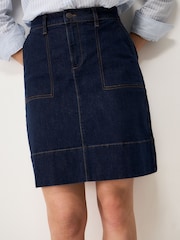 Crew Clothing Blue Analee Denim Skirt - Image 1 of 5
