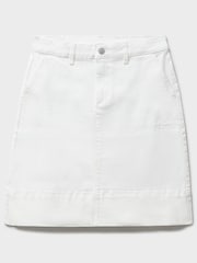Weiß - Crew Clothing Analee Denimrock - Bild 5 von 5