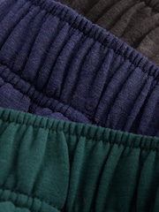 Brown/ Blue/ Green Soft Touch Shorts 3 Pack - Image 5 of 13