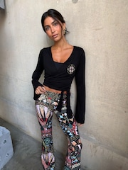 Never Fully Dressed Embrodiery Ballet Wrap Top - Bild 3 von 5