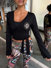 Never Fully Dressed Embrodiery Ballet Wrap Top - Bild 4 von 5