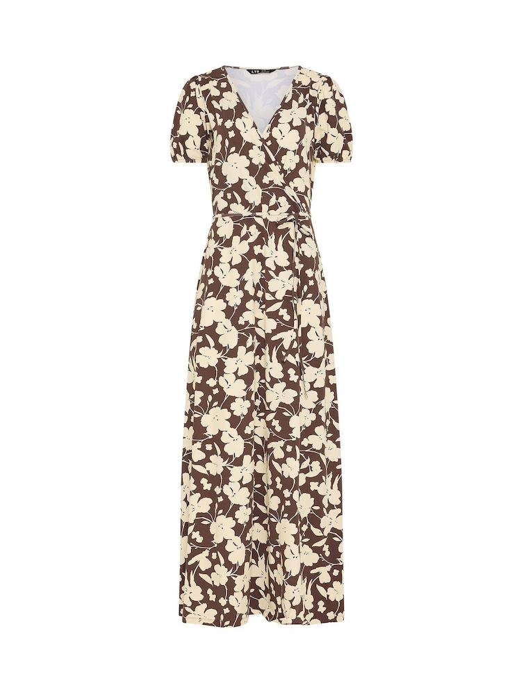 Long Tall Sally Brown Wrap Maxi Dress - Image 5 of 5 Long Tall Sally Brown Wrap Maxi Dress - Image 5 of 5