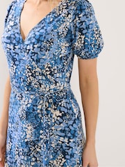 Long Tall Sally Blue Wrap Maxi Dress - Image 4 of 5