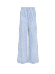 Long Tall Sally Blue Stripe Wide Leg Trousers - Image 5 of 5