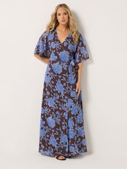 Long Tall Sally Brown Wrap Maxi Dress - Image 1 of 5