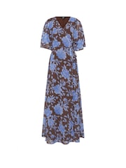 Long Tall Sally Brown Wrap Maxi Dress - Image 5 of 5