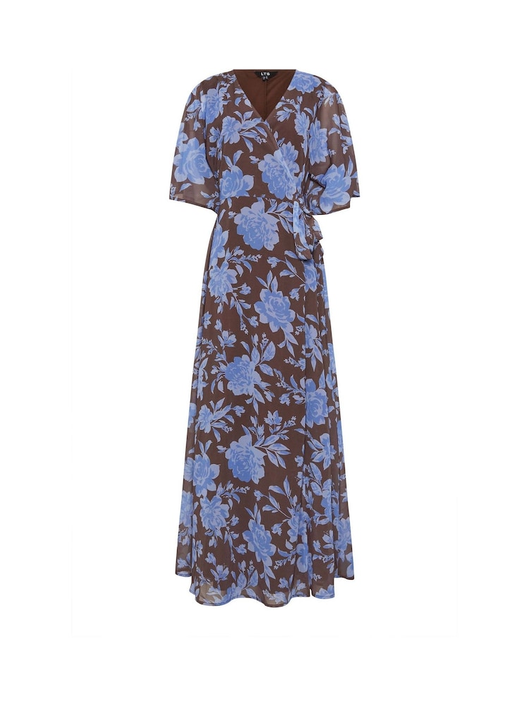 Long Tall Sally Brown Wrap Maxi Dress - Image 5 of 5 Long Tall Sally Brown Wrap Maxi Dress - Image 5 of 5
