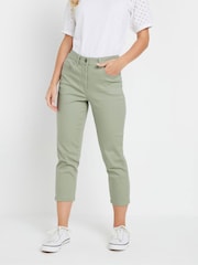 M&Co Green Petite Cropped Jeans - Image 1 of 4