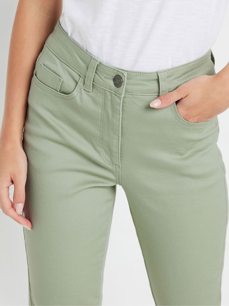 M&Co Green Petite Cropped Jeans - Image 4 of 4 M&Co Green Petite Cropped Jeans - Image 4 of 4