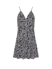M&Co Floral Print Split Front Swimdress - صورة 2 من 3