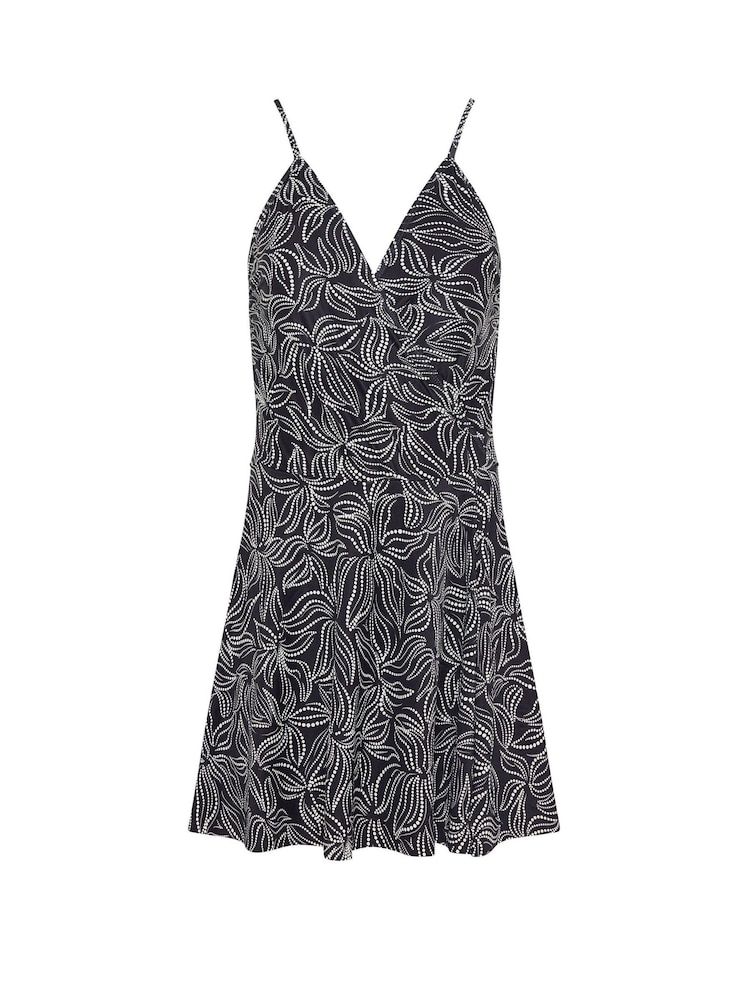 M&Co Floral Print Split Front Swimdress - صورة 2 من 3