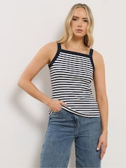 Long Tall Sally White High Neck Ribbed Vest Tops 2 Pack - Image 2 of 8