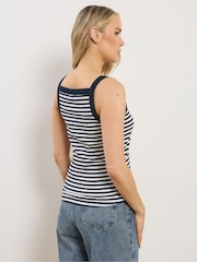 Long Tall Sally White High Neck Ribbed Vest Tops 2 Pack - Image 4 of 8