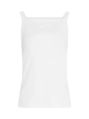 Long Tall Sally White High Neck Ribbed Vest Tops 2 Pack - Image 7 of 8