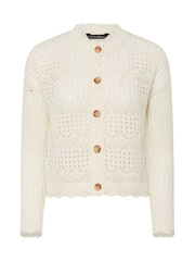 PixieGirl Petite Hæklet Cardigan Med Knapper - Billede 9 af 9