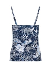 M&Co Tropical Print Twist Front Tankini Top - Изображение 3 3