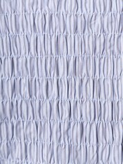 Amy Lynn Blue Olivia Smocked Cotton Shirt - Image 11 of 11