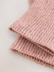 Pink Ribbed Gloves - Image 3 of 3
