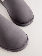 Gris - Pantuflas tipo mule de microfibra - Imagen 5 de 7
