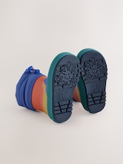 Blue Colourblock Cuff Wellies - Image 3 of 5