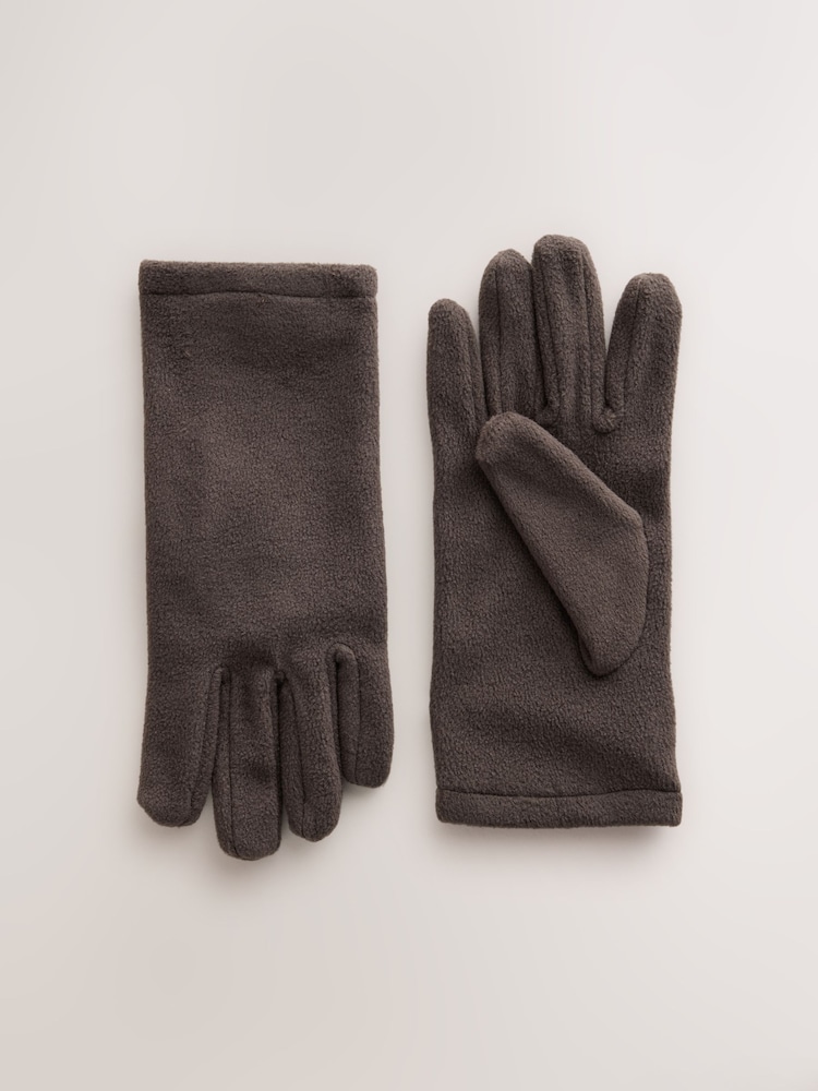 Charcoal Grey Fleece Gloves - Image 1 of 3
