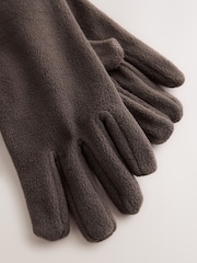 Charcoal Grey Fleece Gloves - Image 2 of 3