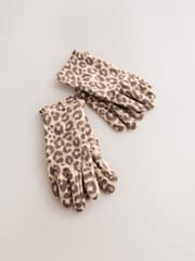 Animal Print Fleece Gloves 2 Pack - Image 2 of 4