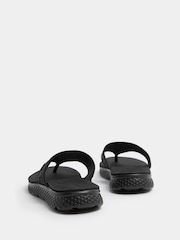 Yours Curve Black E Wide Fit Diamante T-Bar Sandals - Image 3 of 4