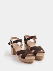 Smeđa - Sandale na platformi Yours Curve - Slika 4 od 6