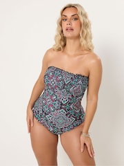 Yours Curve Aztekisch geraffter Badeanzug - Bild 3 von 6