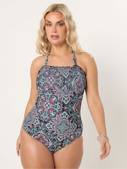 Yours Curve Aztekisch geraffter Badeanzug - Bild 4 von 6