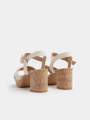 Yours Curve Natural Extra Wide Fit Platform Sandals - Image 5 of 6