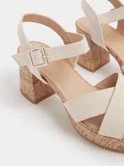 Yours Curve Natural Extra Wide Fit Platform Sandals - Image 6 of 6