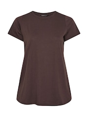 Yours Curve Pink Core Short Sleeve T-Shirts 3 Pack - Image 6 of 7