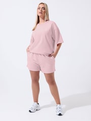 Yours Curve Pink Limited Sweat T-Shirt - Image 2 of 5