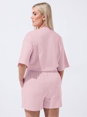 Yours Curve Pink Limited Sweat T-Shirt - Image 3 of 5