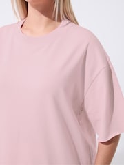 Yours Curve Pink Limited Sweat T-Shirt - Image 4 of 5